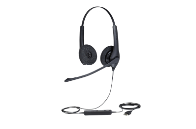 Jabra Biz 1500 Headset Bedraad Hoofdband Kantoor/callcenter USB Type-A Bluetooth Zwart