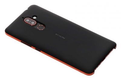 Nokia 1A21RST00VA mobiele telefoon behuizingen 15,2 cm (6") Hoes Zwart, Oranje