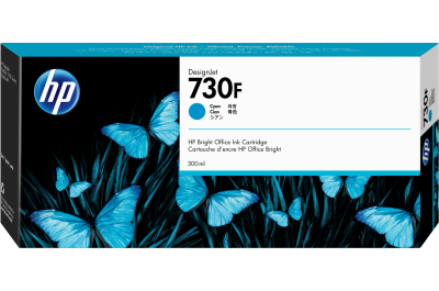 HP 730F cyaan DesignJet-inktcartridge, 300 ml