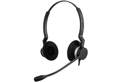 Jabra Biz 2300 Headset Bedraad Hoofdband Kantoor/callcenter USB Type-A Zwart