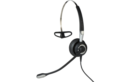 Jabra BIZ 2400 II Headset Bedraad Neckband, oorhaak, Hoofdband Kantoor/callcenter Zwart, Zilver