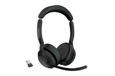 Jabra Evolve2 55 Headset Draadloos Hoofdband Kantoor/callcenter Bluetooth Oplaadhouder Zwart
