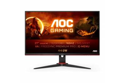 AOC 27G2SAE/BK écran plat de PC 68,6 cm (27") 1920 x 1080 pixels Full HD LED Noir, Rouge