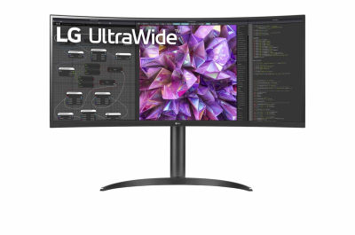 LG 34WQ75C-B computer monitor 86,4 cm (34") 3440 x 1440 Pixels Quad HD LCD Zwart