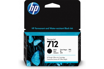 HP 712 38 ml inktcartridge voor DesignJet, zwart