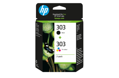 HP 303 originele zwarte/drie-kleuren inktcartridges, 2-pack