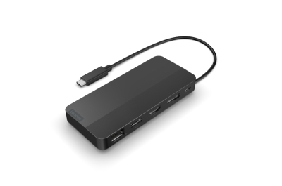 Lenovo 40B90000WW laptop dock & poortreplicator Bedraad USB 3.2 Gen 1 (3.1 Gen 1) Type-C Zwart