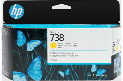 HP Ink/HP 738 130-ml YLW DesignJet Ink