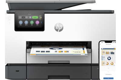 HP OfficeJet Pro 9130b All-in-One Printer, Color, Printer for Small medium business, Print, copy, scan, fax, Wireless; Print from phone or tablet; Automatic document feeder; Two-sided printing; Two-sided scanning; Scan to email; Scan to pdf; Fax; Front US