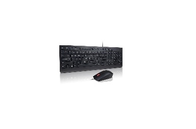 Lenovo 4X30L79886 clavier Souris incluse USB AZERTY Français Noir