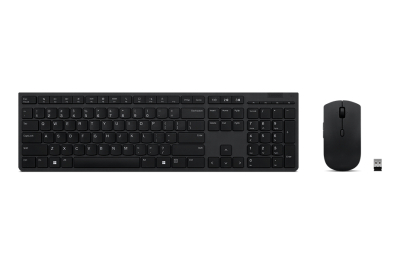 Lenovo 4X31K03934 toetsenbord Inclusief muis Kantoor RF-draadloos + Bluetooth Belgisch, Frans Grijs