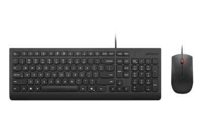 Lenovo 4X31R64403 toetsenbord Inclusief muis Thuis/Werk USB Belgisch, Frans Zwart