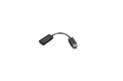 Lenovo 4X90R61023 video kabel adapter 0,225 m DisplayPort HDMI Type A (Standaard) Zwart