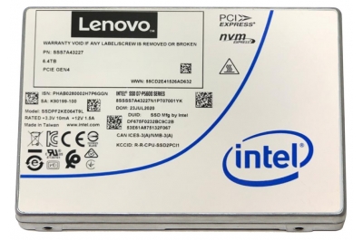 Lenovo 4XB7A17133 disque SSD 2.5" 6,4 To PCI Express 4.0 TLC 3D NAND NVMe