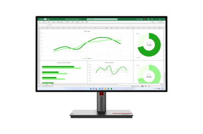 Lenovo ThinkVision P27q-30 LED display 68,6 cm (27") 2560 x 1440 Pixels Quad HD Zwart