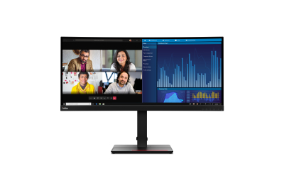 Lenovo ThinkVision P34w-20 LED display 86,7 cm (34.1") 3440 x 1440 Pixels Wide Quad HD Zwart