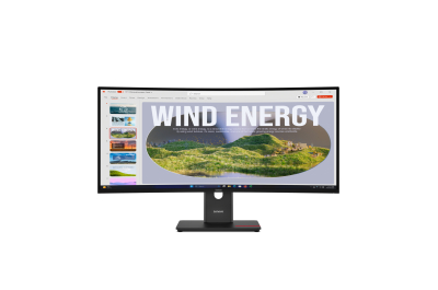 Lenovo ThinkVision T34WD-40 LED display 86,4 cm (34") 3440 x 1440 Pixels Wide Quad HD Zwart