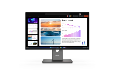 Lenovo ThinkVision P24Q-40 computer monitor 60,5 cm (23.8") 2560 x 1440 Pixels Quad HD LCD Zwart