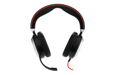 Jabra Evolve 80 Headset Bedraad Hoofdband Kantoor/callcenter Zwart