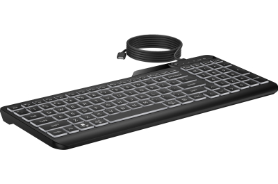 HP 405 backlit toetsenbord met kabel voor meerdere apparaten