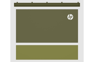 HP CLJ X580 Green Color Panel Kit