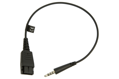 Jabra 8800-00-99 tussenstuk voor kabels Quick Disconnect (QD) 3,5 mm Zwart