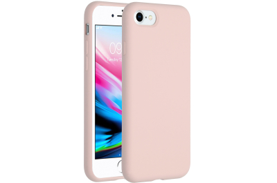 Accezz Liquid Silicone Backcover iPhone SE (2022 / 2020) / 8 / 7 - Roze