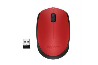 Logitech M171 Red-K muis Ambidextrous RF Draadloos Optisch 1000 DPI