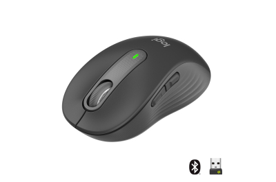 Logitech Signature M650 Draadloze Muis - Voor kleine tot middelgrote handen, 2 jaar batterijduur, stil klikken, aanpasbare zijknoppen, Bluetooth, compatibel met meerdere apparaten - Graphite