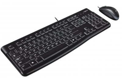 Logitech Desktop MK120 toetsenbord Inclusief muis USB QWERTY UK International Zwart