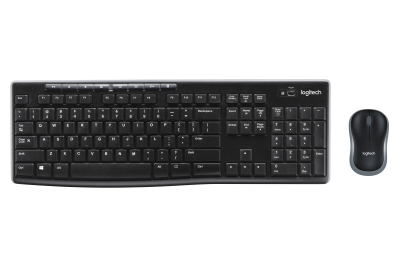 Logitech Wireless Combo MK270 toetsenbord Inclusief muis Thuis USB QWERTZ Duits Zwart