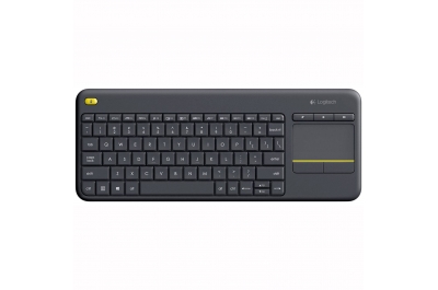 Logitech K400 Plus Tv toetsenbord RF Draadloos QWERTY Spaans Zwart