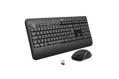 Logitech 920-008685 toetsenbord Inclusief muis Universeel USB QWERTY US International Zwart, Wit