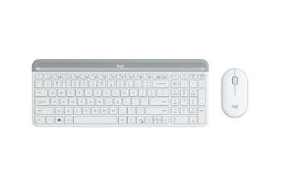 Logitech MK470 toetsenbord Inclusief muis RF Draadloos AZERTY Frans Wit
