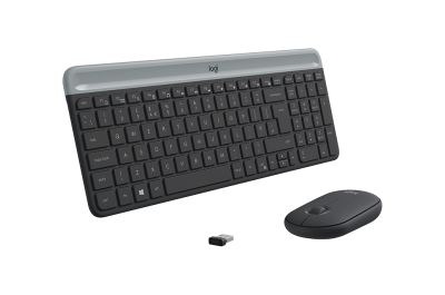 Logitech 920-009204 toetsenbord Inclusief muis Universeel RF Draadloos QWERTY US International Grafiet