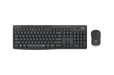 Logitech MK295 Silent Wireless Combo toetsenbord Inclusief muis RF Draadloos AZERTY Frans Grafiet