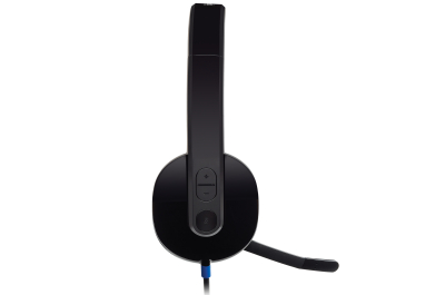 Logitech H540 USB Computer Headset Met high-definition geluid en knoppen op het oorstuk