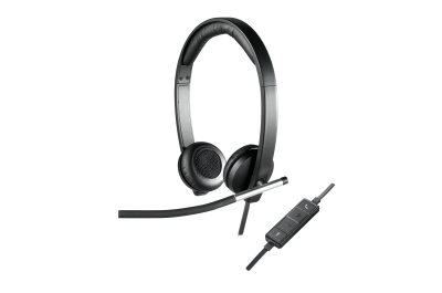 Logitech 981-000519 hoofdtelefoon/headset Bedraad Hoofdband Kantoor/callcenter USB Type-A Zwart, Zilver