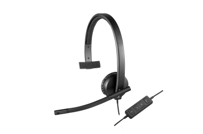 Logitech 981-000571 hoofdtelefoon/headset Bedraad Hoofdband Kantoor/callcenter USB Type-A Zwart