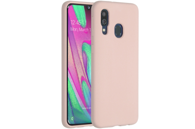 Accezz Liquid Silicone Backcover Samsung Galaxy A40 - Roze