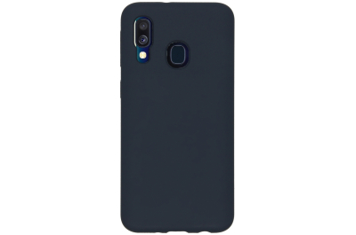 Accezz Liquid Silicone Backcover Samsung Galaxy A40 - Blauw