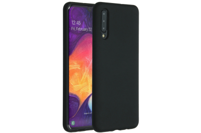 Accezz Liquid Silicone Backcover Samsung Galaxy A50 / A30s - Zwart