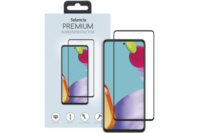 Selencia Gehard Glas Premium Screenprotector Samsung Galaxy A52(s) (5G/4G) / A53 - Zwart