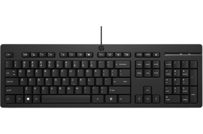 HP 125 Wired Keyboard (Bulk) toetsenbord Kantoor USB Zwart