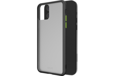 Azuri hard cover with frost look - zwart - voor iPhone 12 mini (PC/TPU)
