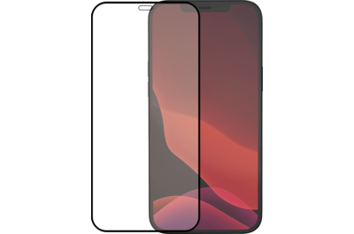 Azuri Tempered Glass flatt RINOX ARMOR - zwart frame -  iPhone 12/12 Pro FG