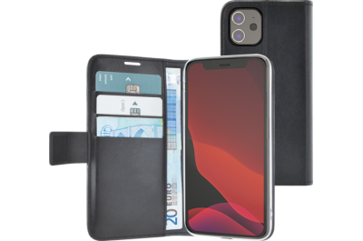 Azuri walletcase with magnetic closure & cardslots - zwart - iPhone 12 mini