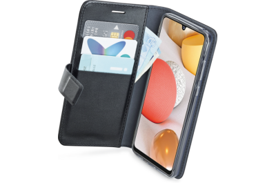 Azuri walletcase - magnetic closure & 3 cardslots - zwart - Samsung A42