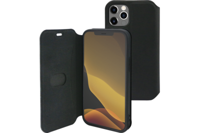 Azuri liquid silicon walletcase - zwart - voor iPhone 12 Pro Max