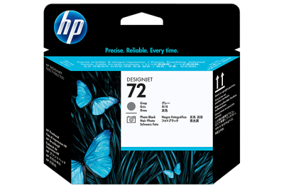 HP 72 skrivehode, grå og svart foto inktcartridge 1 stuk(s) Grijs, Foto zwart